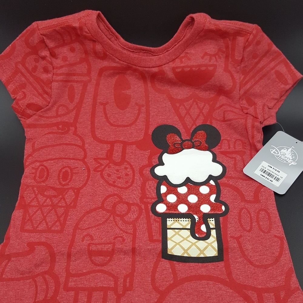 Disney Store Tee| Minnie Mouse Ice Cream Tee